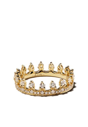 Annoushka 18kt 'Crown' Gelbgoldring mit Diamanten - 18ct Yellow Gold