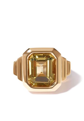 Annoushka 18kt yellow gold Deco Greta quartz cocktail ring