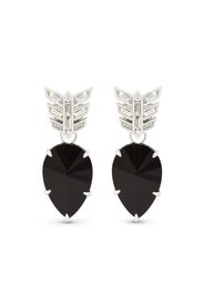 Annoushka 18kt white gold black onyx drop earrings - Silber