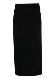 Antonelli ribbed-knit straight midi skirt - Schwarz