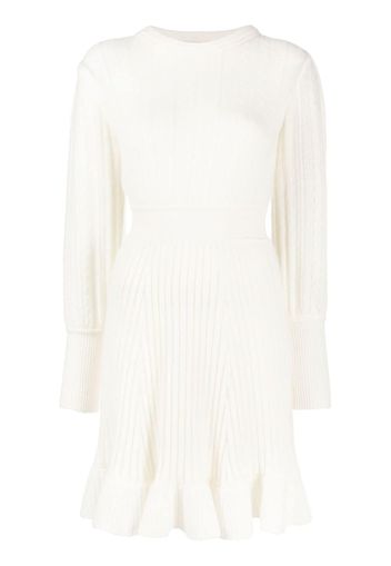 Antonino Valenti balloon sleeve knitted dress - Weiß