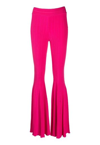 Antonino Valenti flared knitted trousers - Rosa