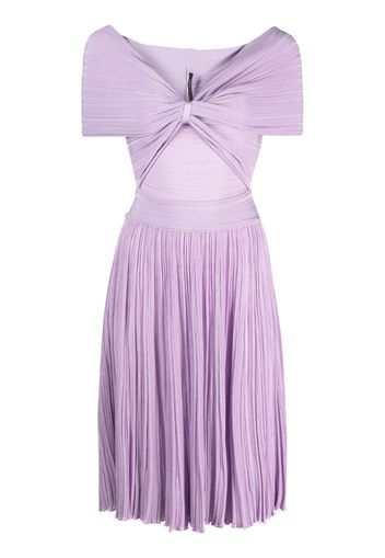 Antonino Valenti drop-shoulder pleated dress - Violett