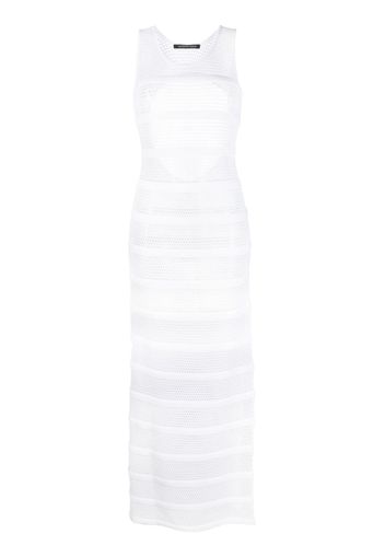 Antonino Valenti openwork knitted sheer maxi dress - Weiß