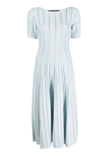 Antonino Valenti flared knitted midi dress - Blau