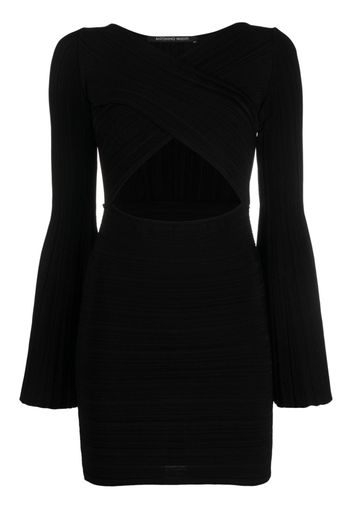 Antonino Valenti cut-out V-neck minidress - Schwarz