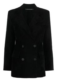 Antonino Valenti notched-lapel double-breasted blazer - Schwarz