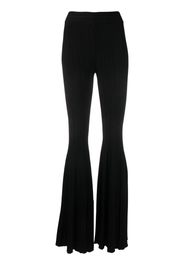 Antonino Valenti fine-ribbed flared trousers - Schwarz