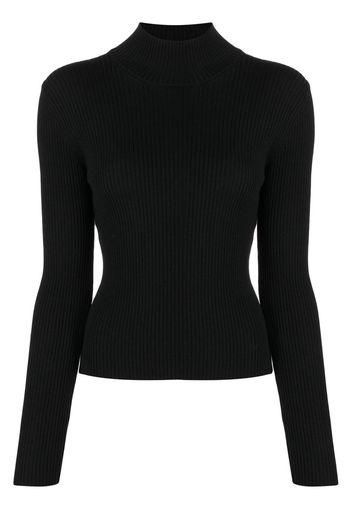 ANTONIO MARRAS ribbed roll-neck jumper - Schwarz