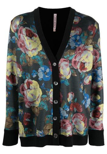 Antonio Marras Weste floral-knit cardigan - Grün