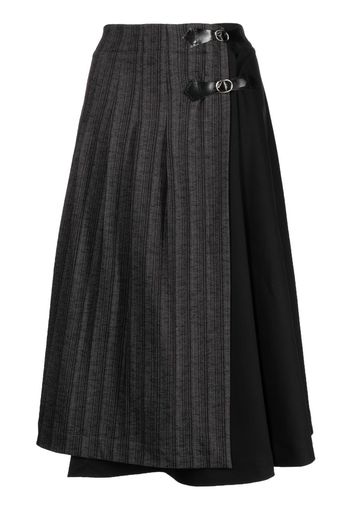 Antonio Marras two-tone buckle-fastening skirt - Schwarz