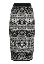 ANTONIO MARRAS Gonna jacquard-pattern midi skirt - Braun