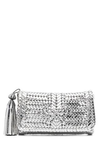 Anya Hindmarch Neeson leather clutch bag - Silber