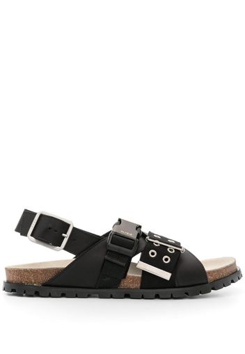 A.P.C. Sandalen mit Schnallen - Schwarz