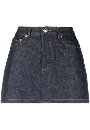 A.P.C. Jeans-Midirock - Blau