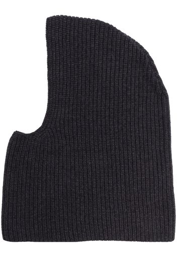 A.P.C. ribbed-knit balaclava - Grau