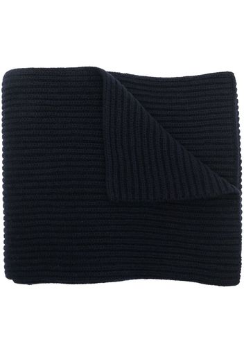 A.P.C. chunky ribbed-knit scarf - Blau