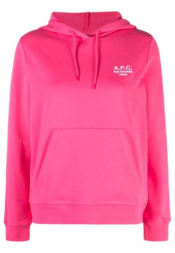 A.P.C. Manuela drawstring hoodie - Rosa