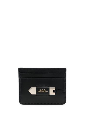 A.P.C. Charlotte logo-print cardholder - Schwarz