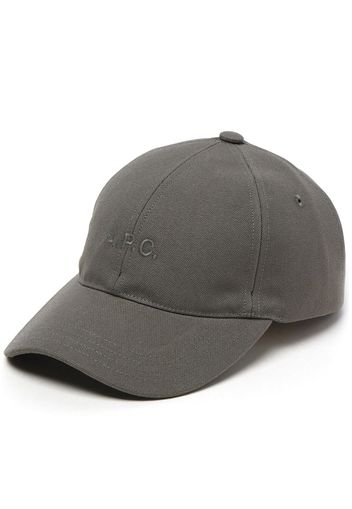 A.P.C. Charlie logo-embroidered baseball cap - Grau