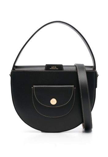 A.P.C. small Le Pocket leather tote bag - Schwarz