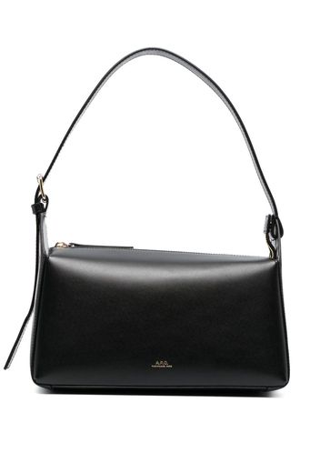 A.P.C. Virginie leather shoulder bag - Schwarz