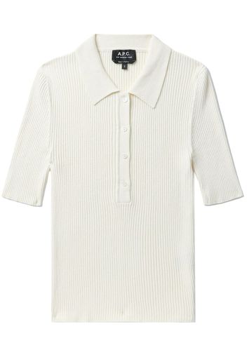 A.P.C. Danae cotton polo shirt - Weiß