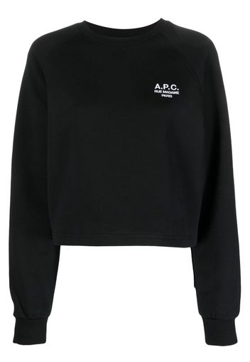 A.P.C. Milton logo-embroidered sweatshirt - Schwarz