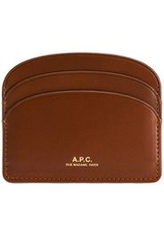 A.P.C. Kartenetui mit Logo - Braun