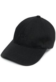 A.P.C. Baseballkappe mit Logo-Stickerei - Schwarz