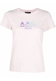 A.P.C. Rue Madame Paris cotton T-shirt - Rosa