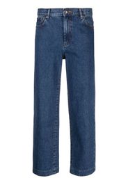 A.P.C. cropped straight-leg jeans - Blau