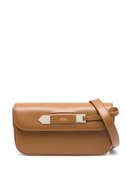 A.P.C. Charlotte leather shoulder bag - Braun