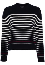 A.P.C. Gestreifter Pullover - Blau
