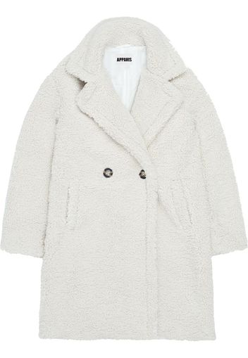 Apparis 'Anouck' Mantel aus Faux Shearling - Weiß