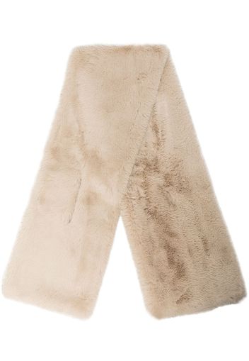 Apparis Bambi faux-fur scarf - Nude