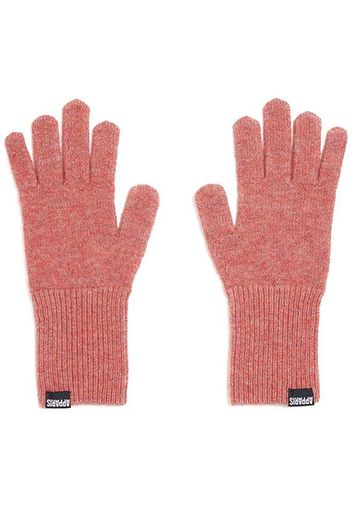 Apparis logo-patch detail gloves - Rosa