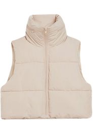 Apparis padded zipped-up gilet - Nude