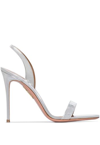 Aquazzura '105 So Nude' Sandalen - Silber