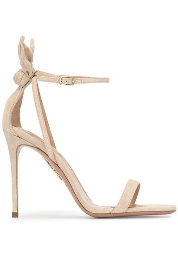 Aquazzura 'Bow Tie' Sandalen mit Schleife - Gelb