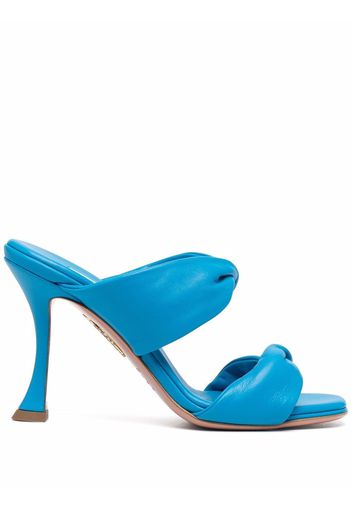 Aquazzura Twist Pantoletten 95mm - Blau