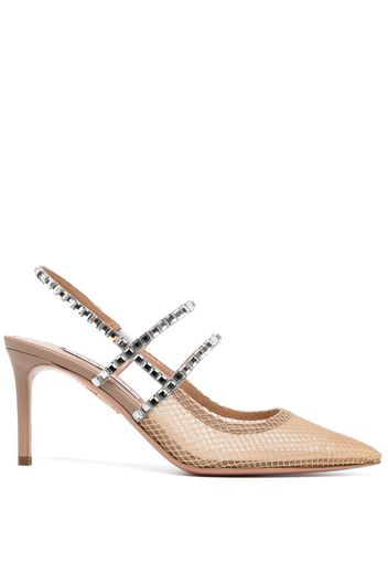 Aquazzura Martini leather pumps - Nude