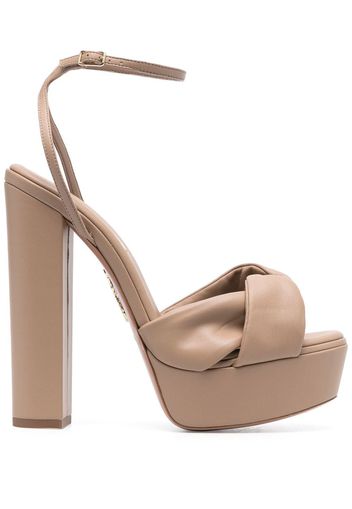 Aquazzura Olie 140mm platform sandals - Nude