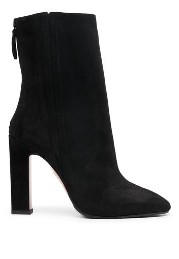 Aquazzura Joplin suede ankle boots 105mm - Schwarz