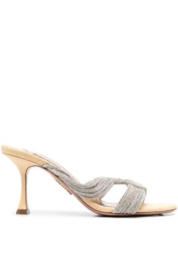 Aquazzura Gatsby Mules 75mm - Weiß