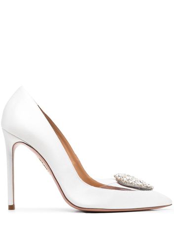 Aquazzura Love Me Pumps 105mm - Weiß