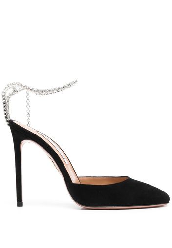 Aquazzura embellished ankle-strap pumps - Schwarz