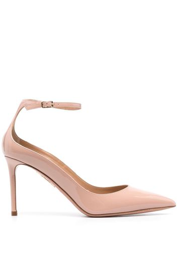 Aquazzura 90mm heeled leather pumps - Nude