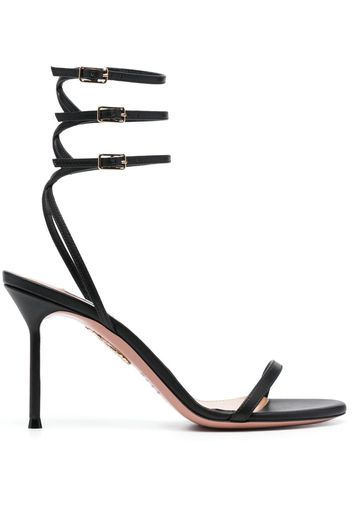 Aquazzura Essence buckled leather sandals - Schwarz