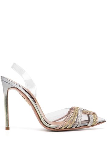 Aquazzura 105mm Gatsby - Silber